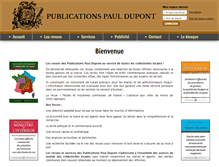 Tablet Screenshot of paul-dupont.fr